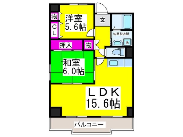 ポルト堺Ⅰの物件間取画像